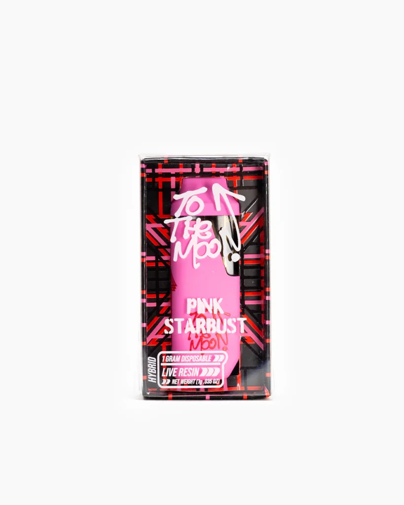 to the moon pink starburst disposable